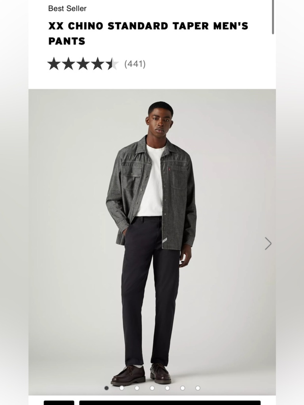 Levi’s XX Chino Standard Taper Men's Pants - Black